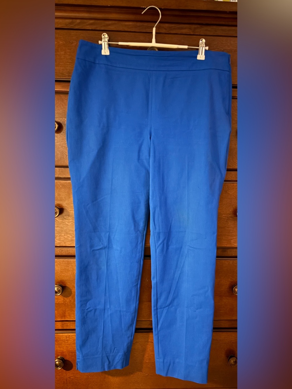 Talbots Royal Blue Straight-Leg Chatham Ankle Pants